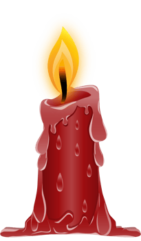 Burnout candle vector