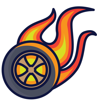 Burnout wheel vector