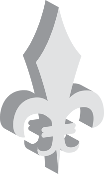 Fleur de lis isometric vector