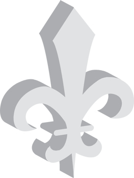 Fleur de lis isometric vector