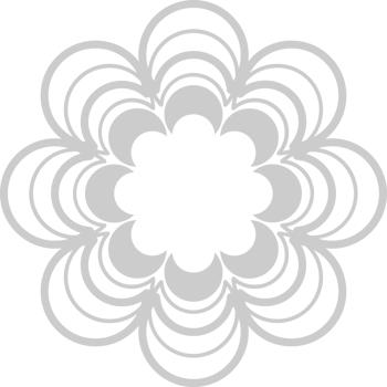 Flower outline vector