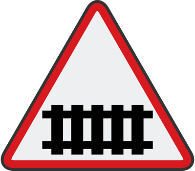 cross road sign vector