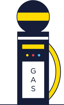 gas station vector
