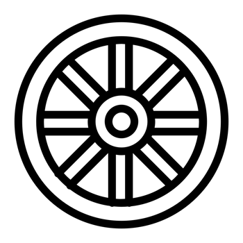 spoked wheel vector