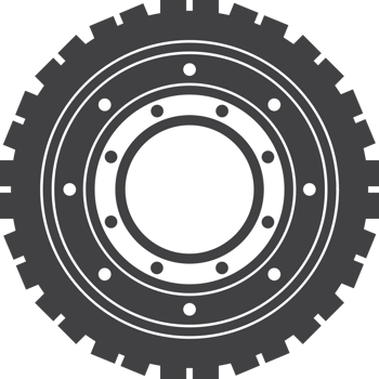 tractor tire vector