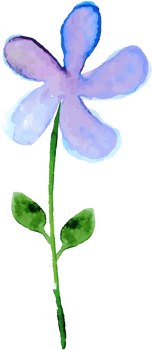 Water colored flower vector