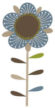 Flower retro vector