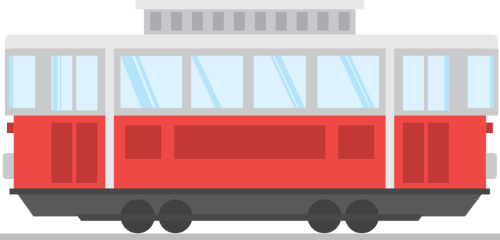 carriage subway vector