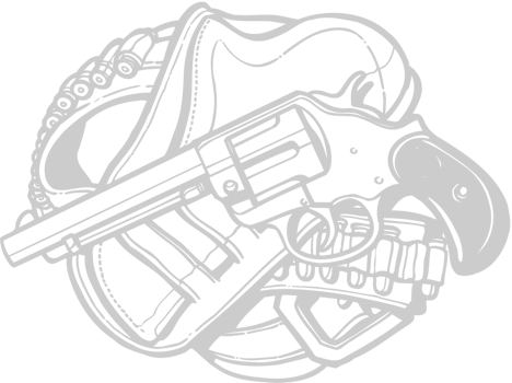 bullet and gun vector