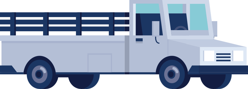 flatbed truck vector