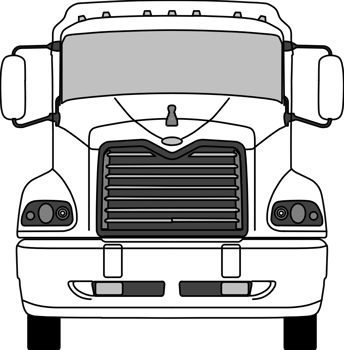 semi-tractor truck vector