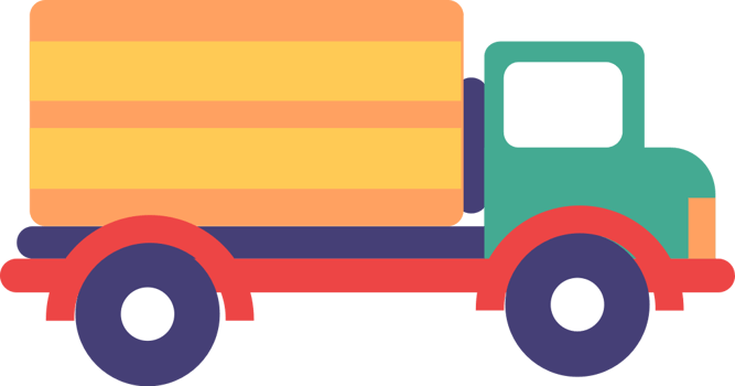 box truck vector