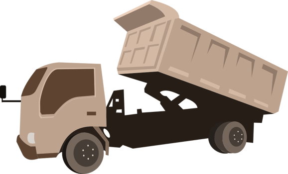 dump truck vector