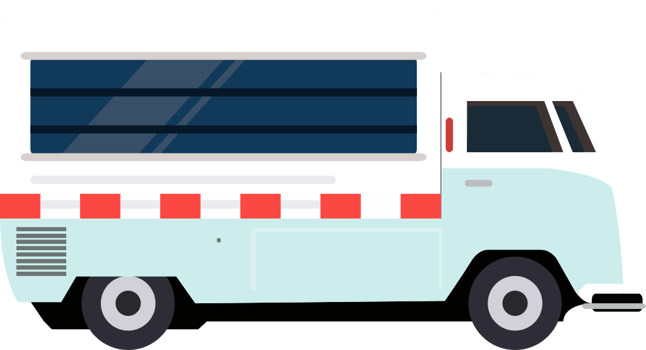 food truck vector
