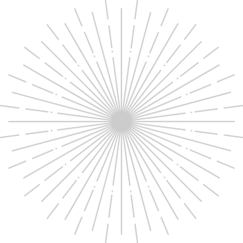 Geometric sunburst shape vector