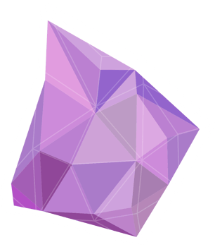Geometric polygonal abstract shape vector