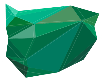 Geometric polygonal abstract shape vector