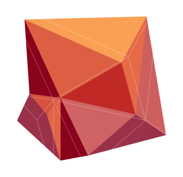 Geometric polygonal abstract shape vector