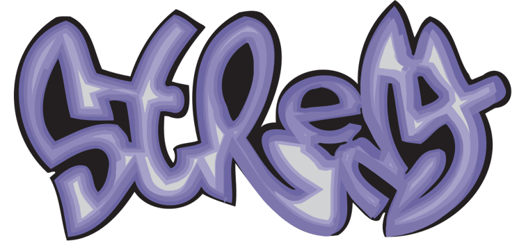 Graffiti typography vector