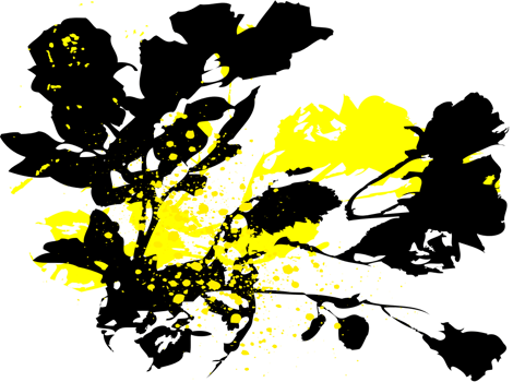 Flower grunge graffiti vector