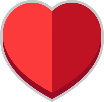 Heart logo vector