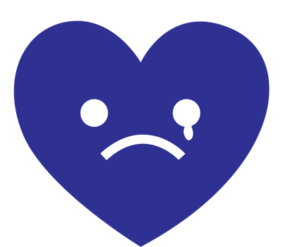 Heart emoji cry vector