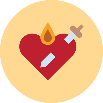 Sacred heart vector