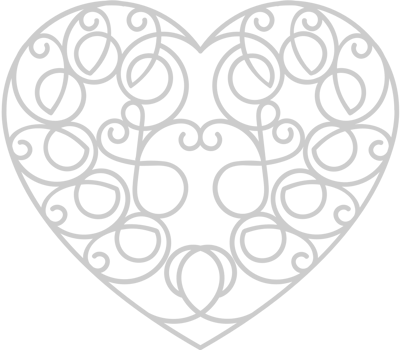 Heart ornamental vector