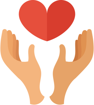 Heart wedding hand vector