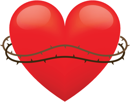 Sacred heart vector