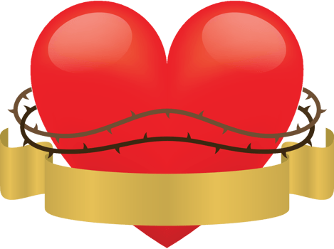 Sacred heart vector