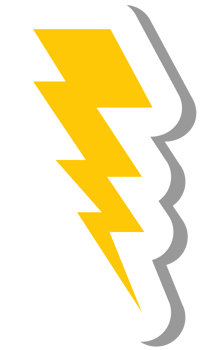 Lightning bolt vector