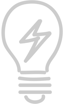 Lightning bulb vector