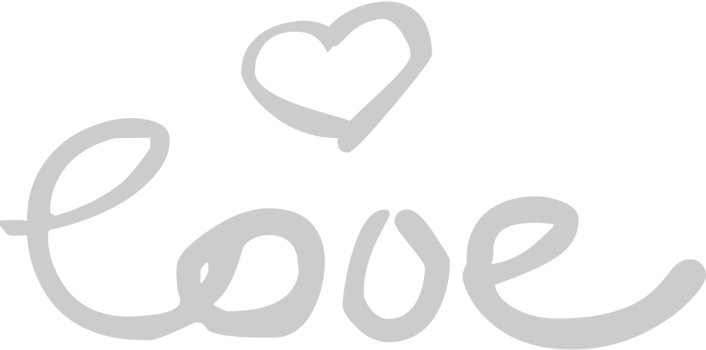 Love doodle typography vector