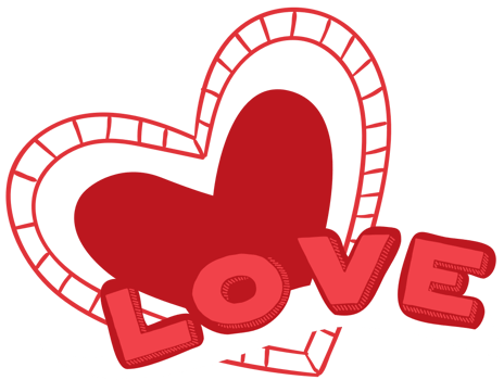 Love typography vector