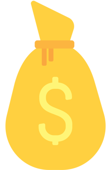 Bag of money vector