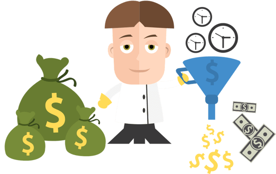 TIme is money illustration vector