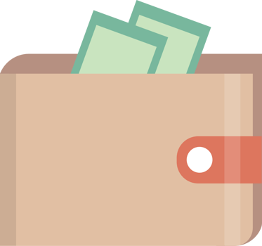 Wallet vector
