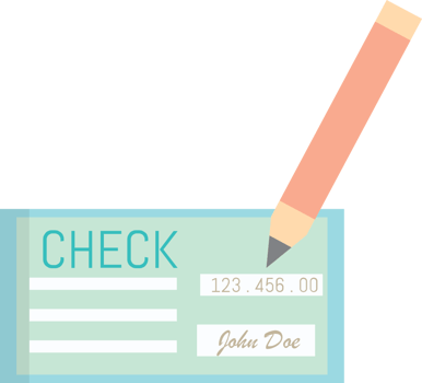 Cheque vector