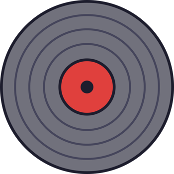 Music vinyl record vector
