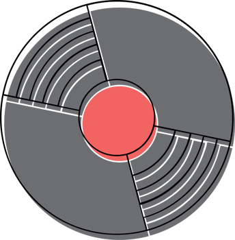 Music vinyl record vector
