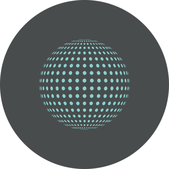 Music circle icon disco ball vector