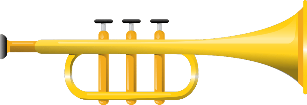 Mariachi music instrument trumphet vector