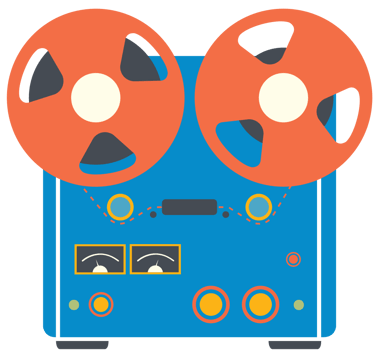 Music equipment recording vector