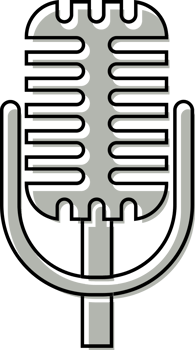 Music instrument microhone vector