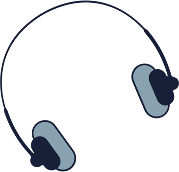 Music equipment headphone vector