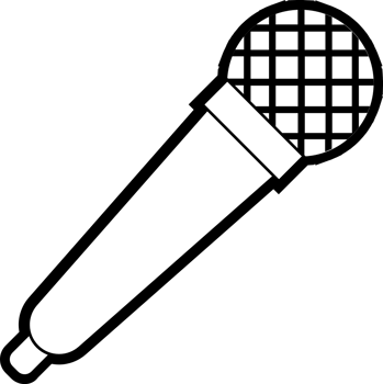 Music instrument microphone vector