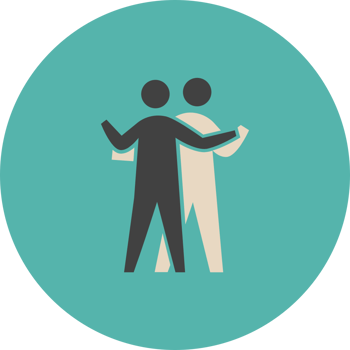 Music flat icon dance vector