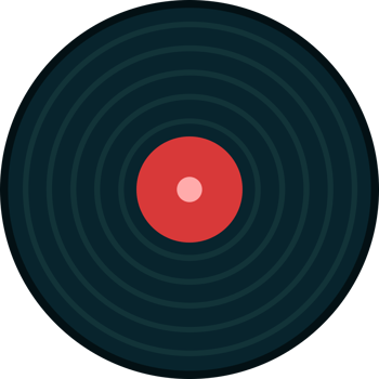 Music vinyl record vector