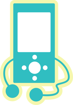 Music icon pod vector